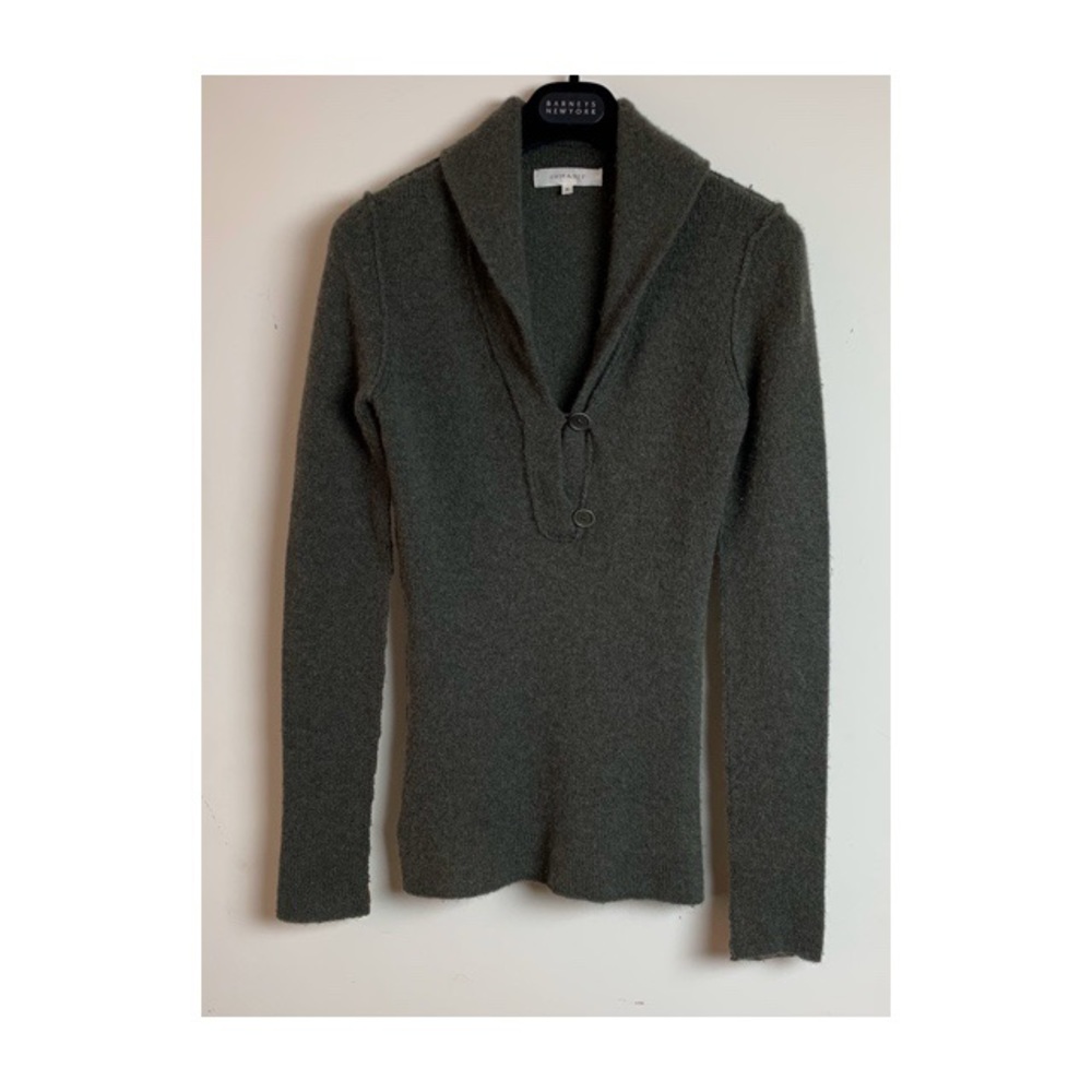 INHABIT CASHMERE LONG SLEEVE COWL SWEATER